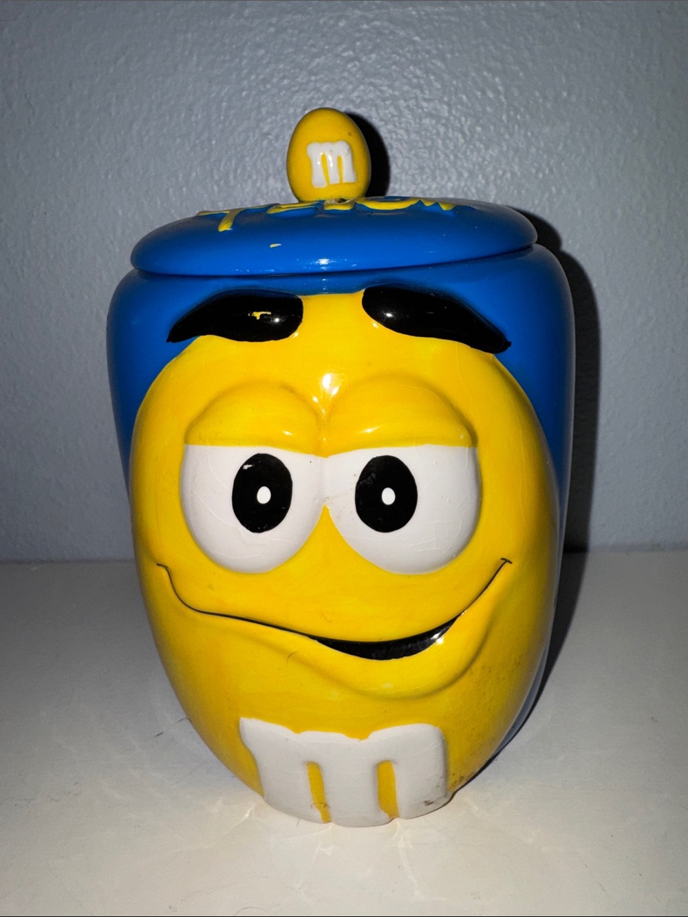 Vintage 2003 Galerie Ceramic M&M’s Candy Cookie Collectible Jar